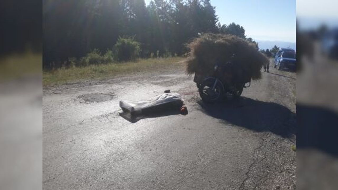 Sepetli motosikletle kaza yapan sürücü hayatını kaybetti