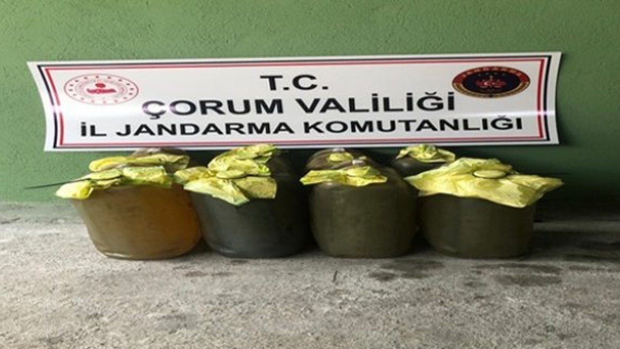  160 litre kaçak mazot ele geçirildi