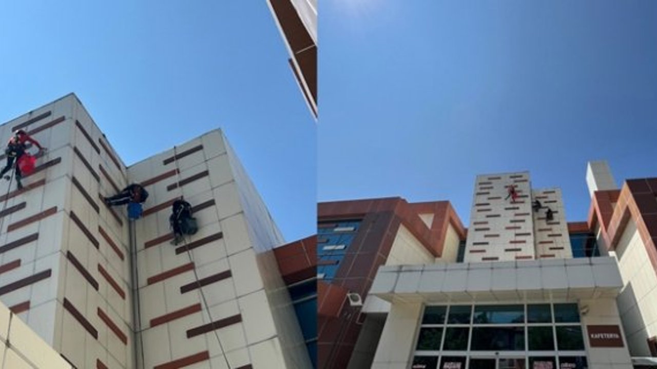 Kargı Hastanesi’nin yüzü temizleniyor! Dış cepheye hijyen dokunuşu