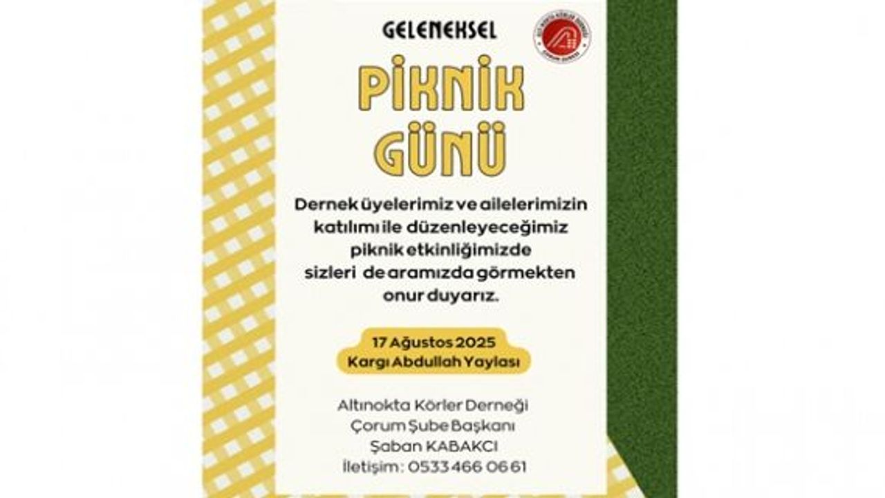 Altınokta Körler Derneği üyelerini Kargı’da ağırlayacak