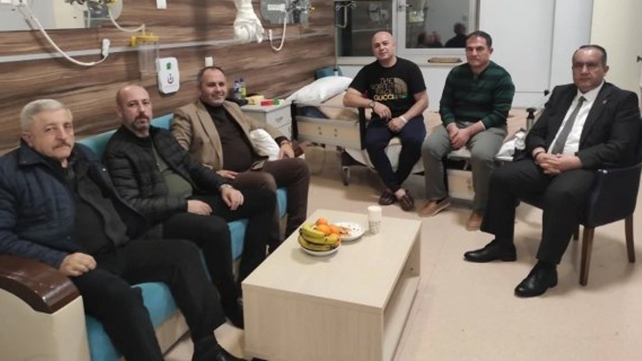 MHP Çorum İl Başkanı Çıplak’tan Kazım Karabıyık’a geçmiş olsun ziyareti