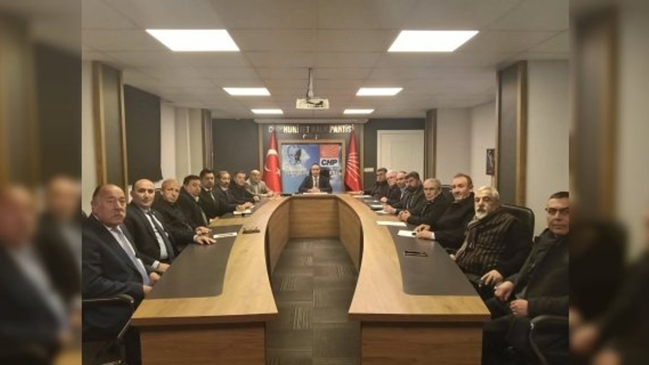 CHP Çorum’da İlçe Başkanları Toplantısı düzenledi