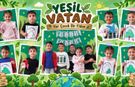Minik kalpler ‘yeşil vatan’ için atıyor