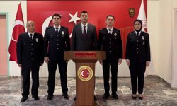 Emniyet heyetinden Kaymakam Akman’a ziyaret