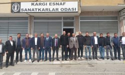 ÇESOB Başkanı Recep Gür Fevzi Bilgin'i ziyaret etti