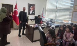 Miniklerden hastaneye Sağlık Haftası ziyareti