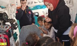 Ambulansa bindiler, 112’nin önemini öğrendiler