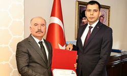 Kaymakam Akman'dan Vali Çalgan’a veda ziyareti