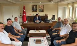 Mahalle muhtarlarından Kaymakam Kayış’a ziyaret