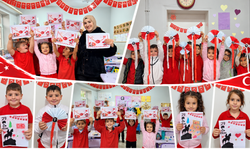 Minik yüreklerden Atatürk’e sevgi dolu mesajlar