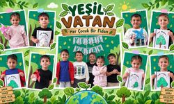 Minik kalpler ‘yeşil vatan’ için atıyor