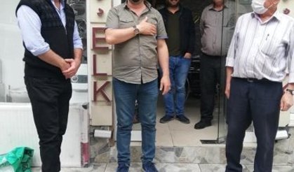 Esnafla erken bayramlaşma