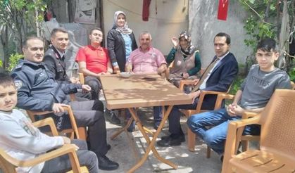 Kaymakamdan şehit ailelerine bayram ziyareti