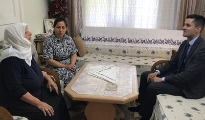 Kaymakamın ilk ziyareti şehit ailesine