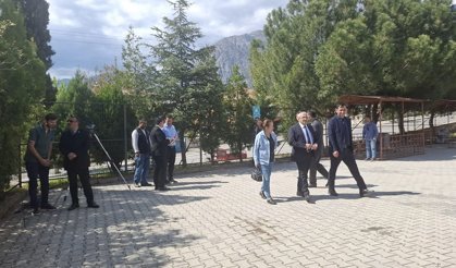 Cemil Çağlar, Kargı'daki eğitim yatırımlarını yerinde inceledi