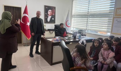 Miniklerden hastaneye Sağlık Haftası ziyareti