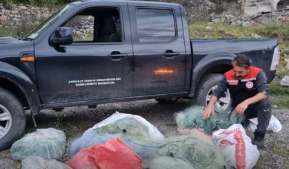 Boyabat Baraj Gölü’nde 2 kilometrelik ağ ele geçirildi