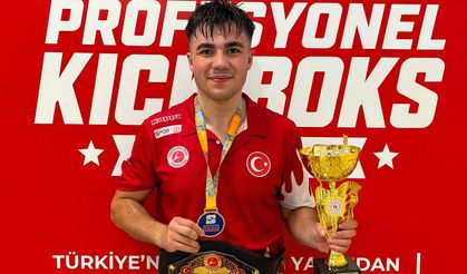 Ziya Furkan Gündüz, altın kemerin sahibi oldu