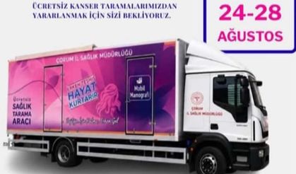 Kanser tarama aracı Kargı’da hizmet verecek