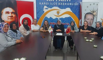 AK Parti Kargı Kadın Kolları çalışmaları değerlendirdi