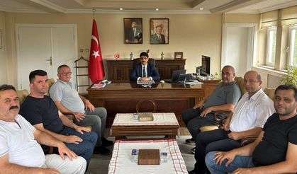 Mahalle muhtarlarından Kaymakam Kayış’a ziyaret