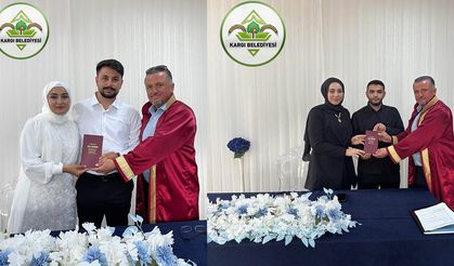 Başkan Dereli, 2 çiftin nikâhını kıydı