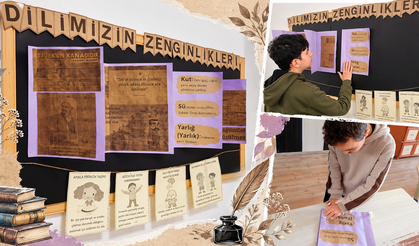 Özel öğrencilerden Türkçe’nin zenginliklerine anlamlı dokunuş