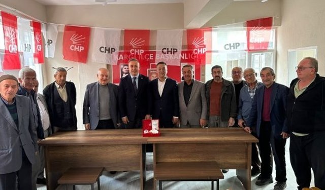 CHP Milletvekili Tahtasız’dan Kargı İlçe Başkanı Çelik'e hayırlı olsun ziyareti
