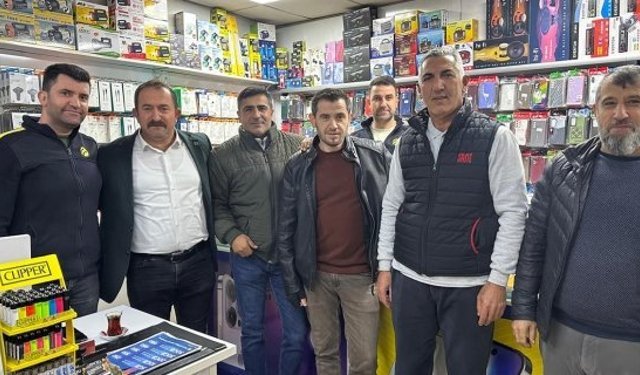 Anahtar Parti'den esnafa akşam ziyareti: Sorun ve talepleri dinlediler