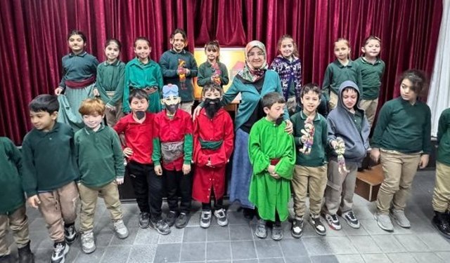 Atatürk İlkokulu’nda gölge oyunu beğeni topladı