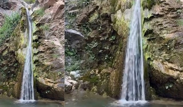 Kargı’da doğa harikası Kızılcaoluk Şelalesi büyülüyor