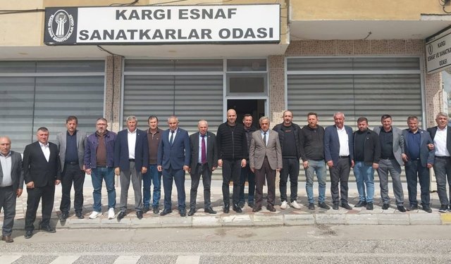 ÇESOB Başkanı Recep Gür Fevzi Bilgin'i ziyaret etti