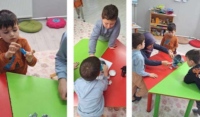 Özel eğitim öğrencileri sabun yapımını öğrendi