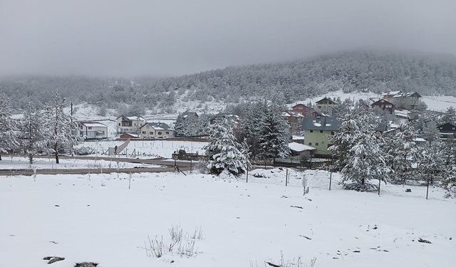 Kargı Yaylası beyaza büründü