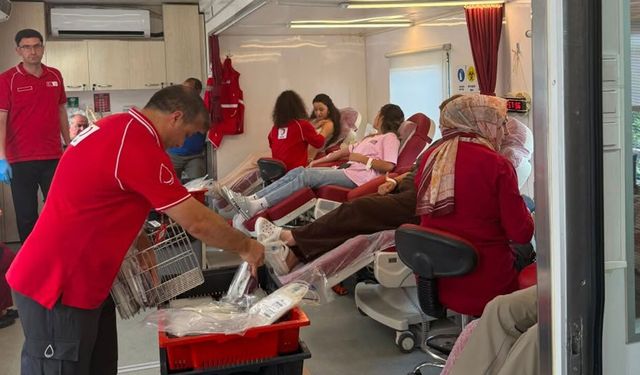 Hayat kurtaran kampanya: Kargı'da 66 ünite kan toplandı