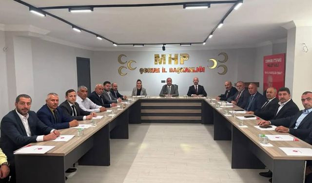 MHP Kargı İlçe Başkanı Çağlar, ilçe başkanları toplantısına katıldı