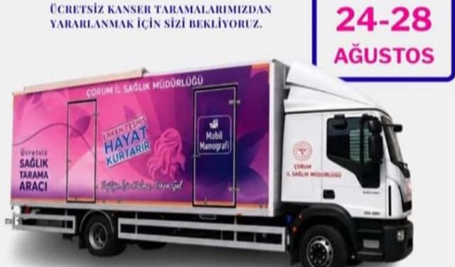 Kanser tarama aracı Kargı’da hizmet verecek