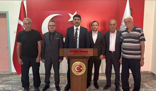 MHP İlçe Teşkilatı’ndan Kaymakam Kayış’a hayırlı olsun ziyareti