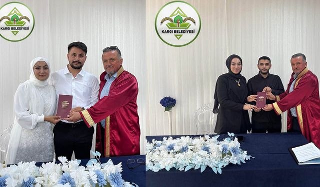 Başkan Dereli, 2 çiftin nikâhını kıydı