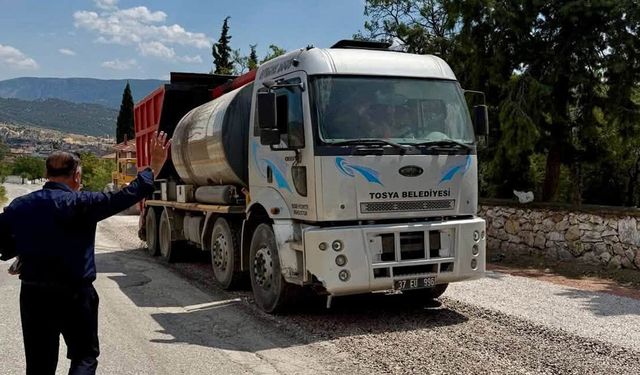 Asfaltta Kargı-Tosya işbirliği