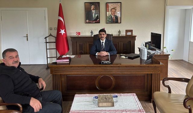 Ziraat Odası Başkanı Tokmak’tan Kaymakam Kayış’a ziyaret