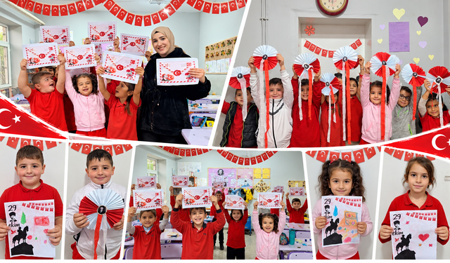 Minik yüreklerden Atatürk’e sevgi dolu mesajlar
