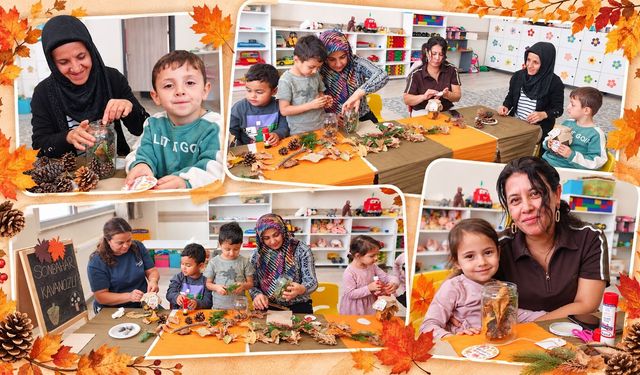Miniklerden ‘Sonbahar  Kavanozum’ etkinliği