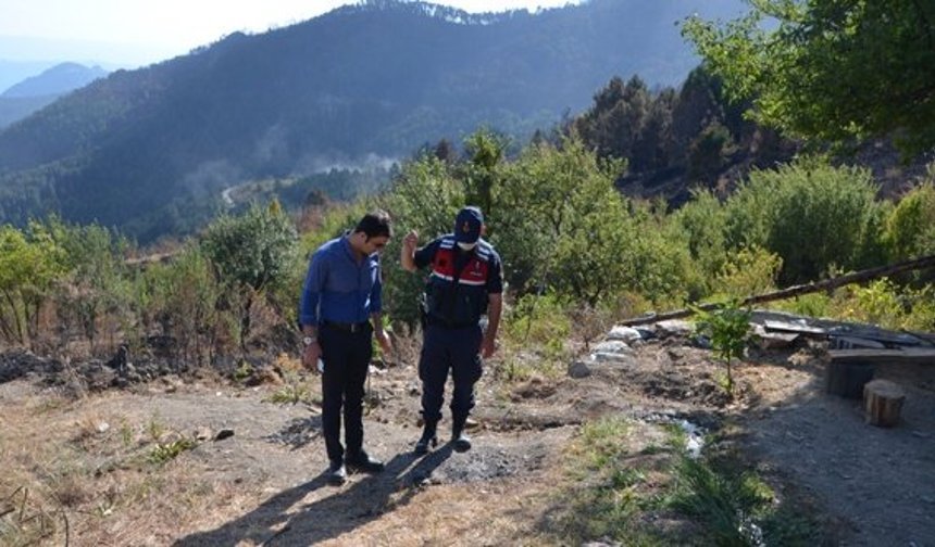 Yangın alanında keşif