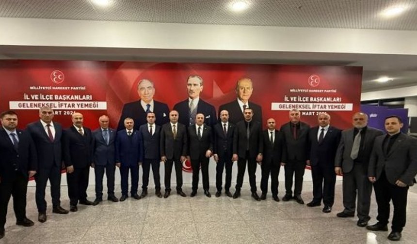 MHP İlçe Başkanı Çağlar, Genel Merkezin iftarına katıldı