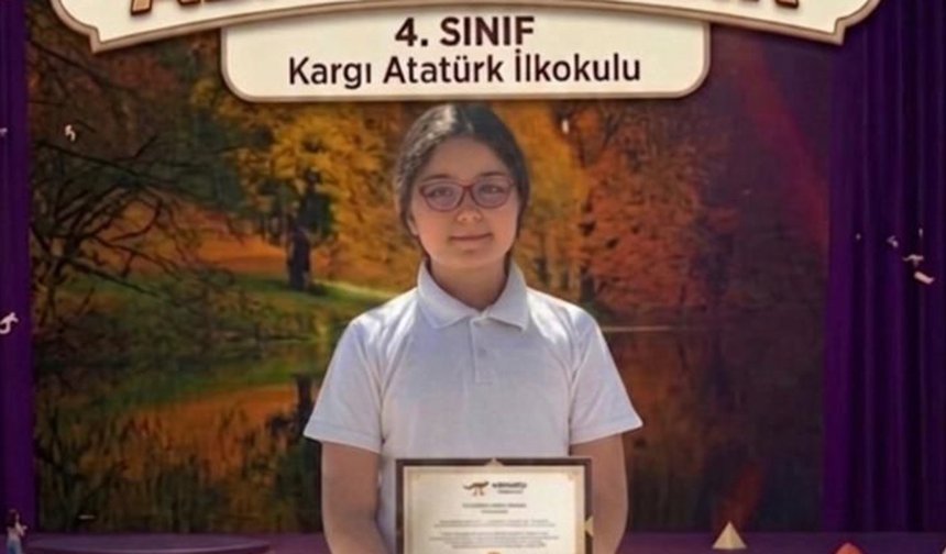 Kargılı öğrenci Almila Demir’den gururlandıran başarı