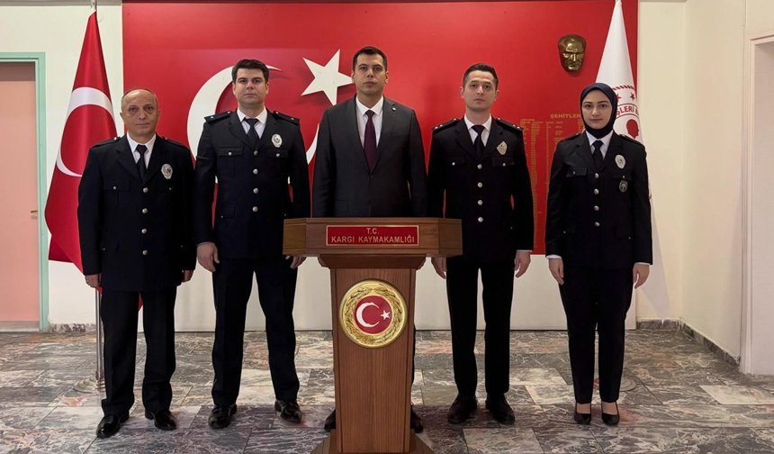 Emniyet heyetinden Kaymakam Akman’a ziyaret