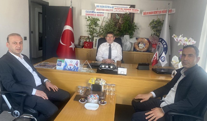 Hüsnü Kılpelit ile Hakan Çabuk'tan Ahmet Saatci’ye ziyaret