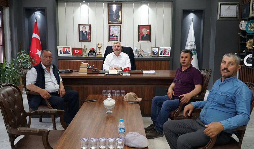 Kargılı muhtar ve vatandaşlardan Başkan Gelgör'e ziyaret
