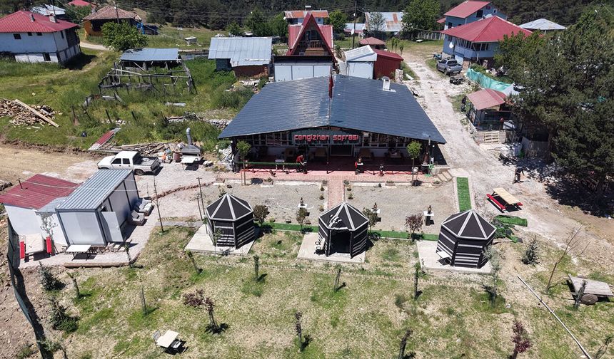 Doğayla iç içe: Bu restoran Çorum'da hizmete açıldı